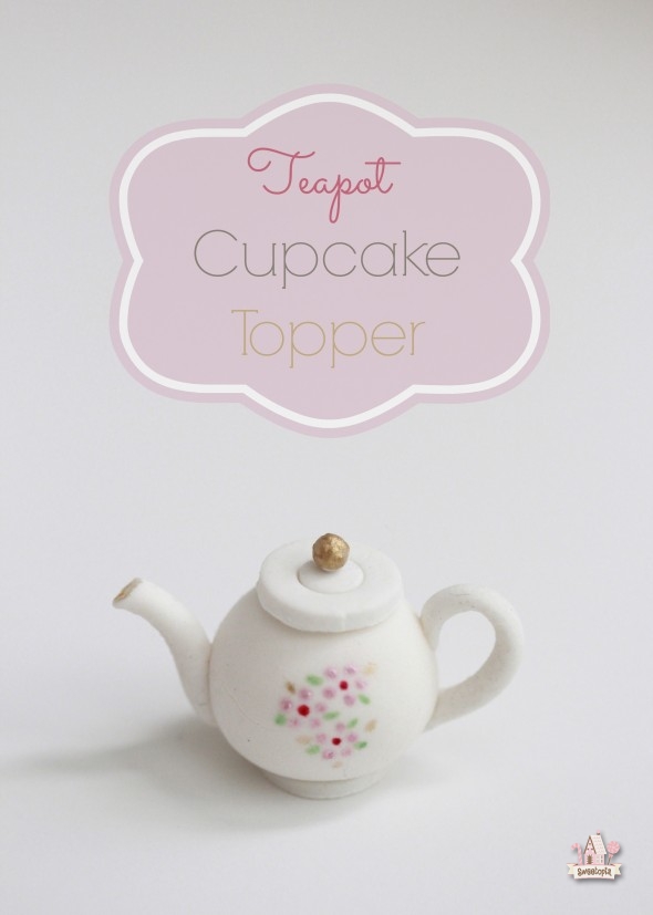 Tea Party Cupcake Toppers Fondant