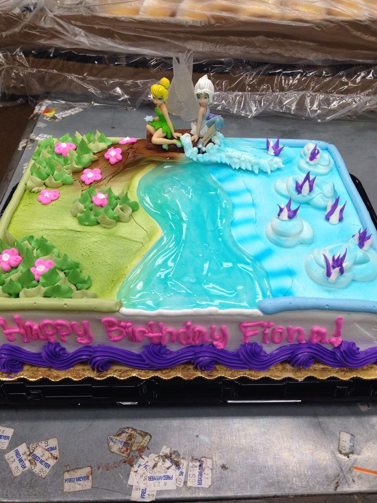 Tinkerbell and Periwinkle Cake