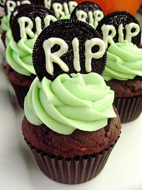 Tombstone Oreo Cupcakes