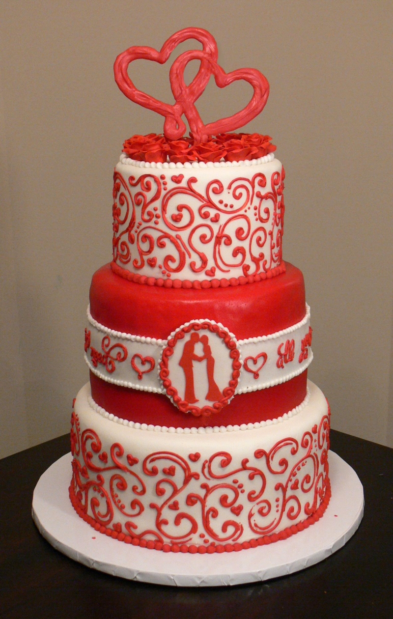 valentines day wedding cakes