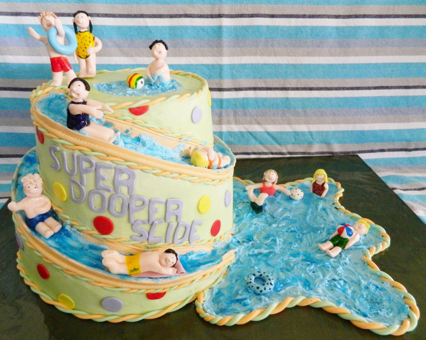 Water Slide Birthday Cake Ideas