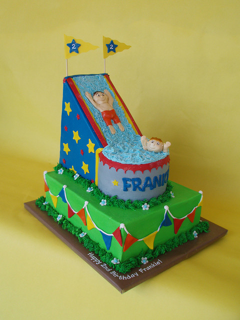 Water Slide Birthday Cake