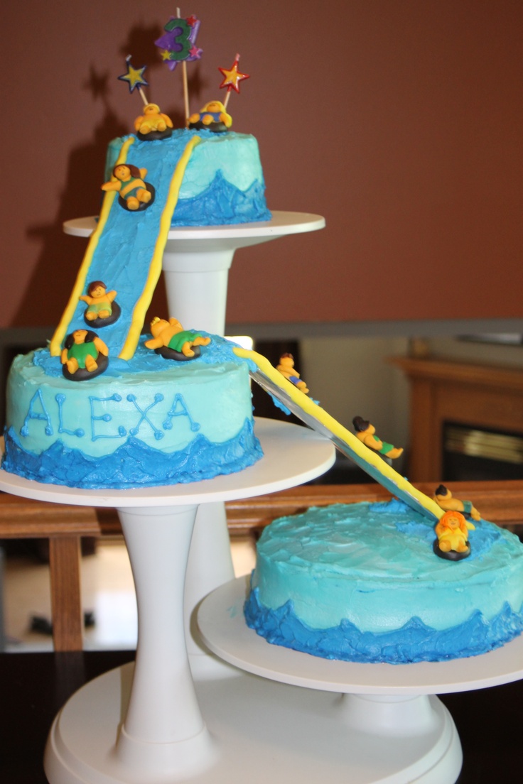 Water Slide Birthday Cake