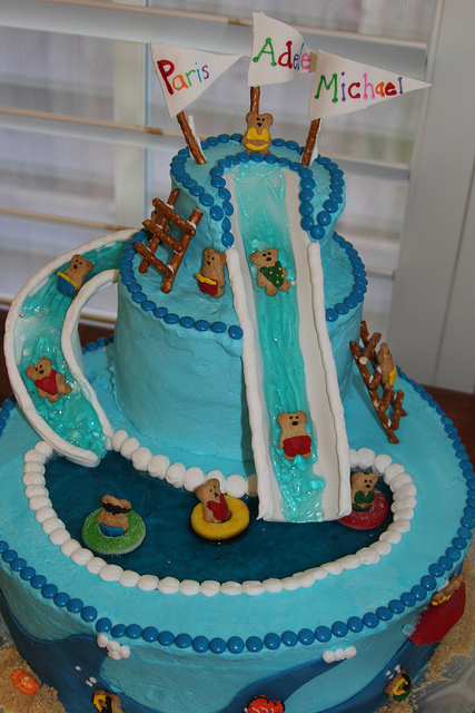 Water Slide Birthday Cake