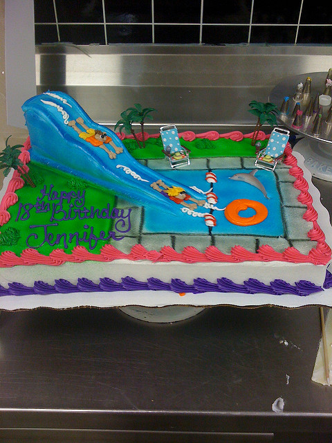 Water Slide Cake