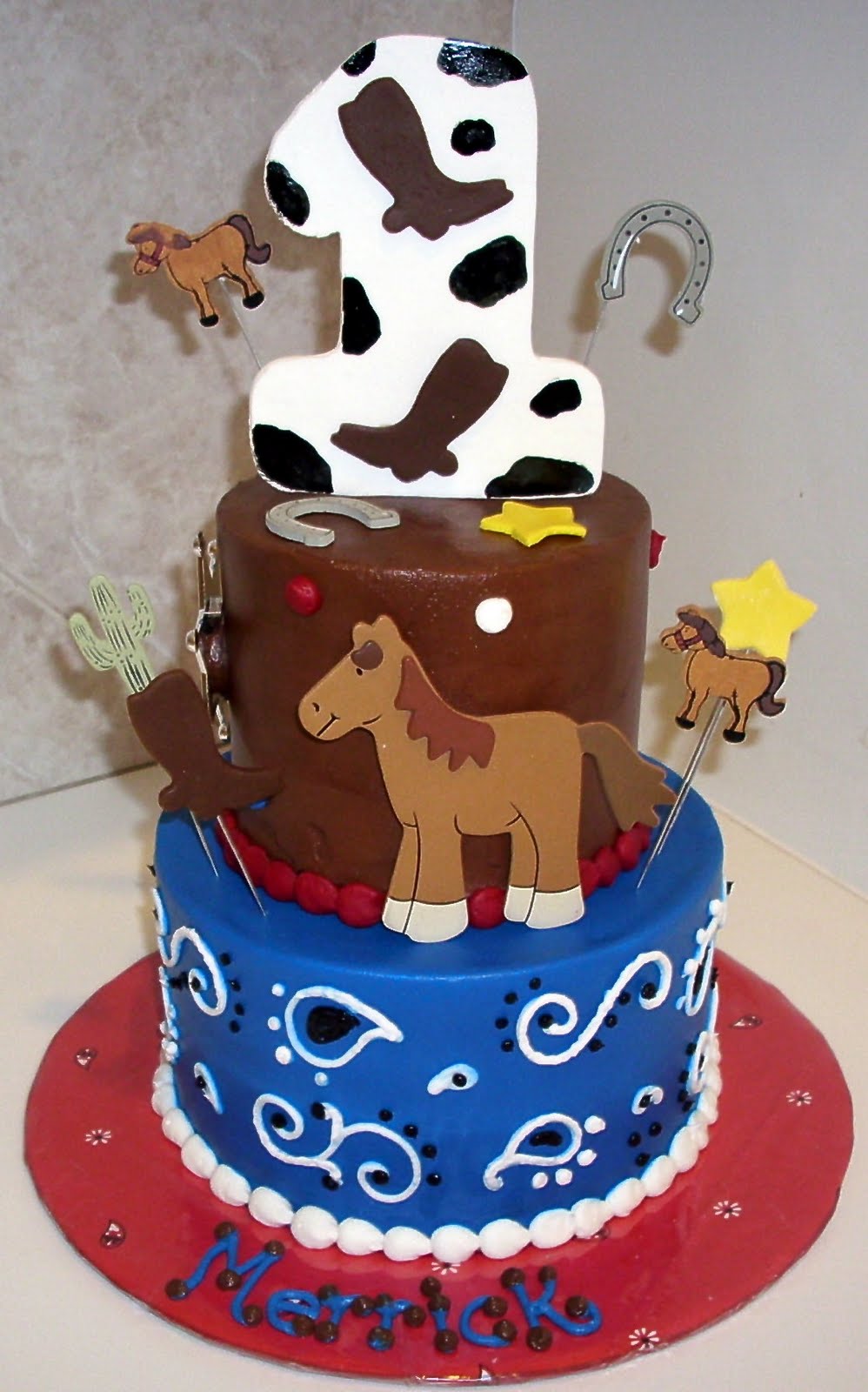 11 Photos of Western First Birthday Cakes