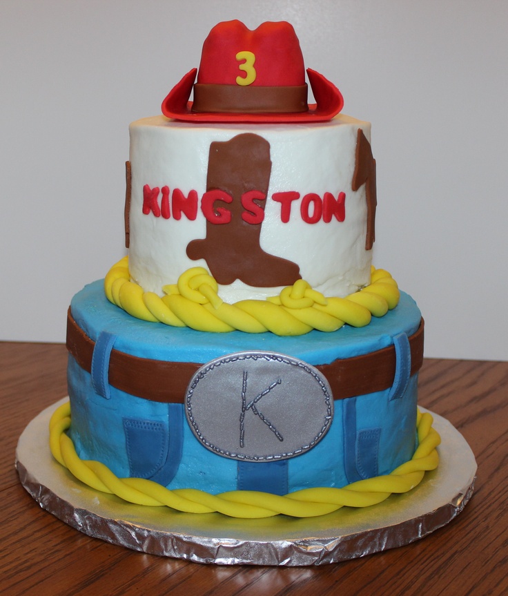 Western Themed Birthday Cake