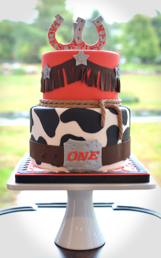 Western Themed Birthday Cake