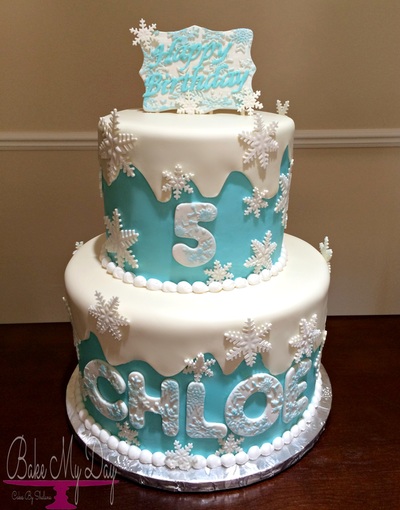 Winter Wonderland Birthday Cake