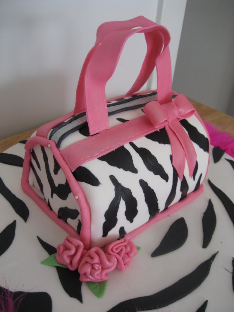 Zebra Purse Cake