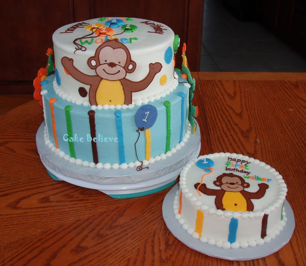 Zoo Animals Birthday Cake