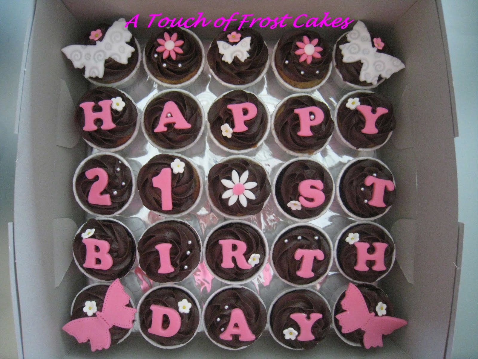 21st Birthday Cupcakes