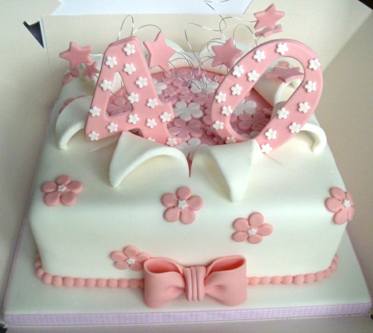 cake ideas 40th birthday woman