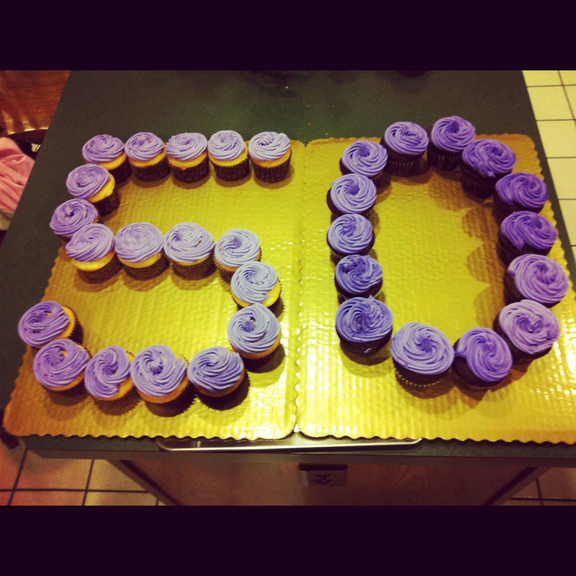 50th Birthday Cupcakes