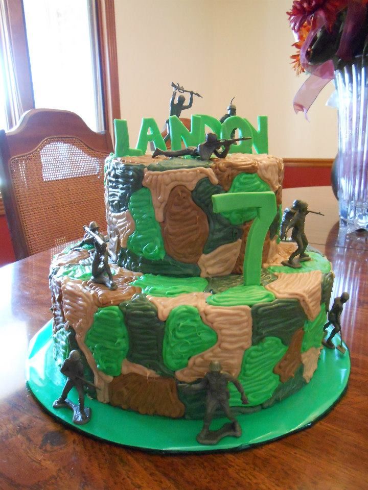 Army Camo Birthday Cake