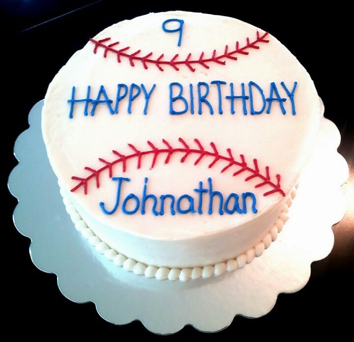 Baseball Themed Birthday Cake Ideas