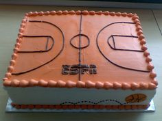 Basketball Court Cake