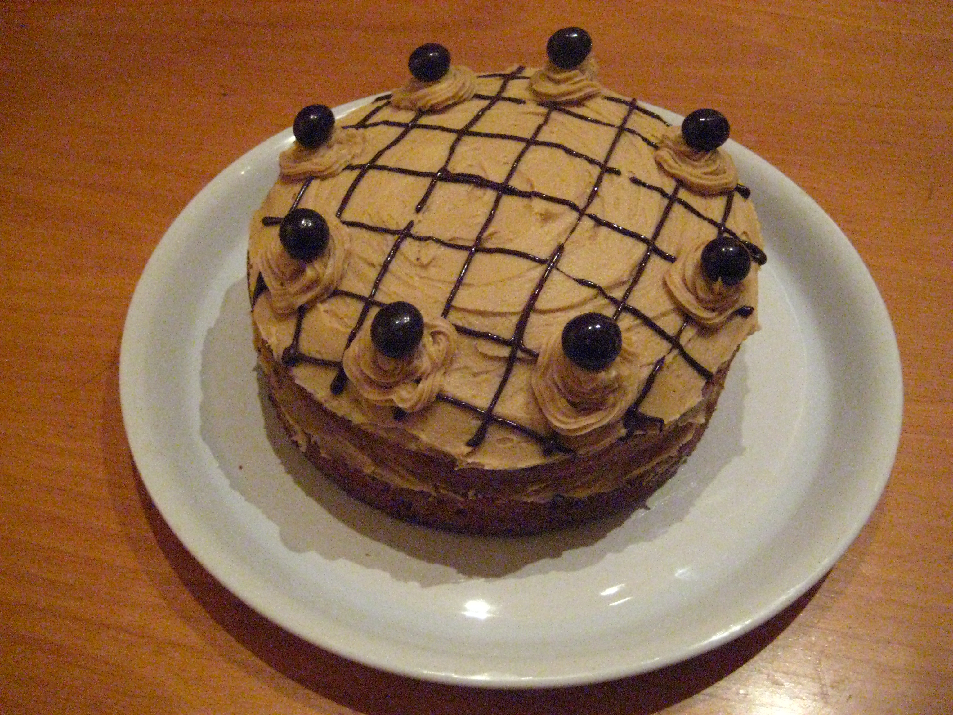 Birthday Cake with Coffee