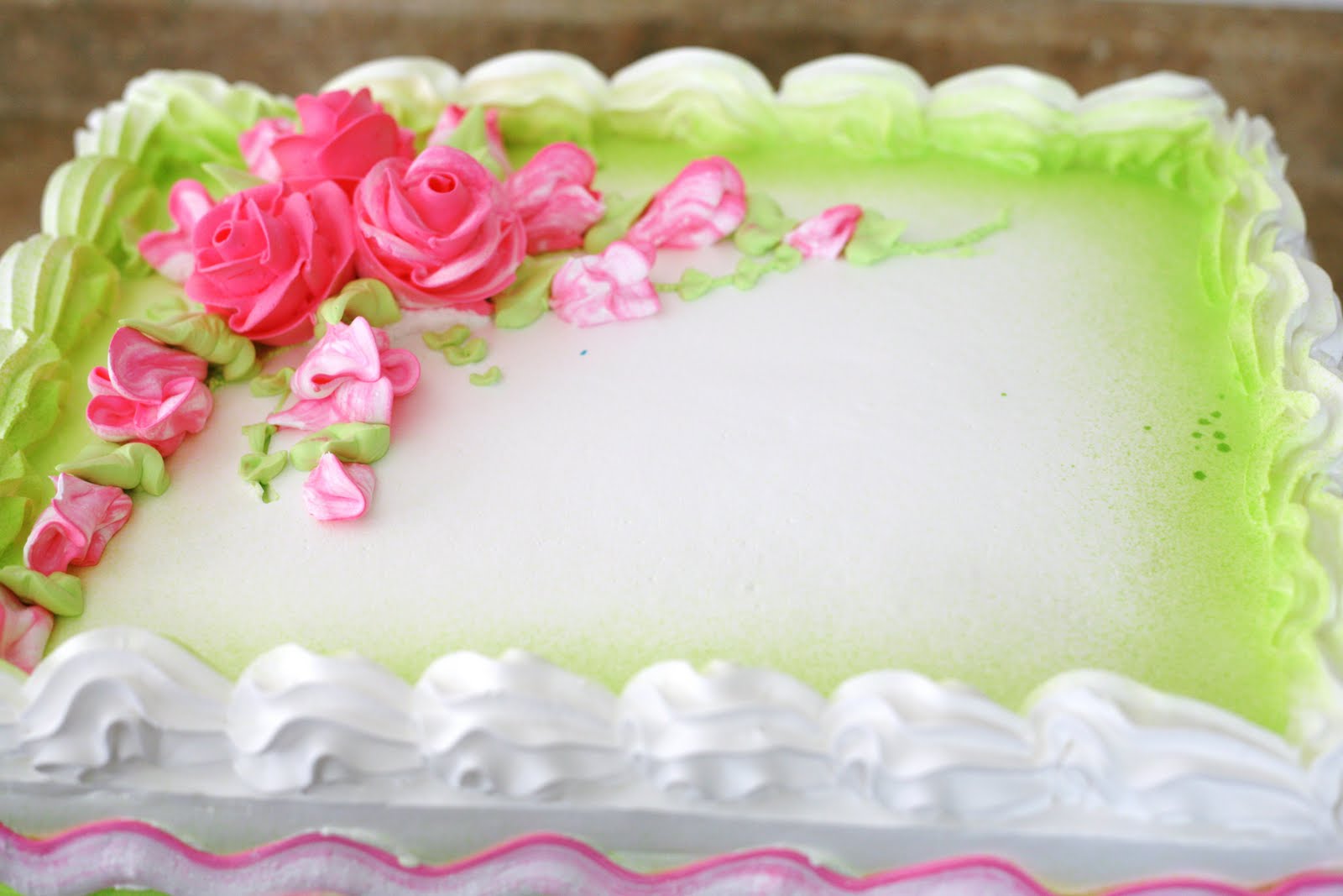 Blank Sheet Cake