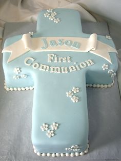 Communion First Idea Cross Cake