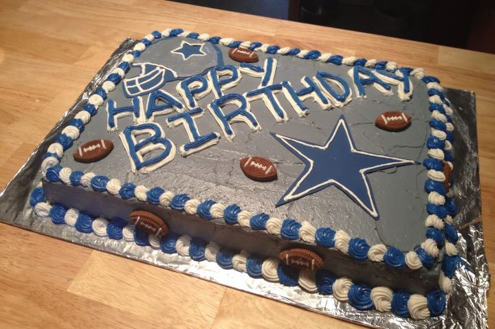 Dallas Cowboys Happy Birthday Cake