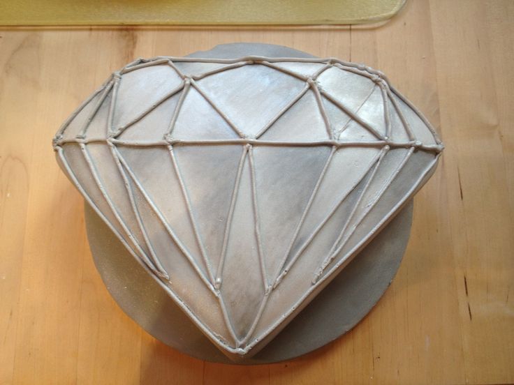 Diamond-Shaped Birthday Cake