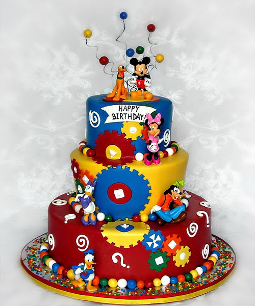 Disney Mickey Mouse Birthday Cake