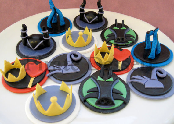 Disney Villains Cupcake Toppers