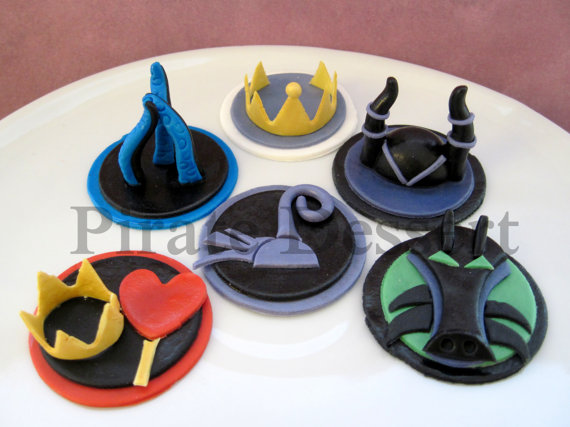 Disney Villains Cupcake Toppers