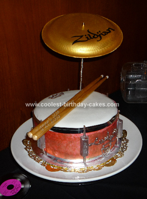 Drum Birthday Cake