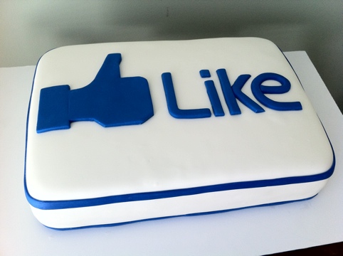 Facebook Like Birthday Cake