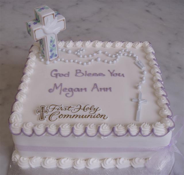 First Communion Rosary Cake