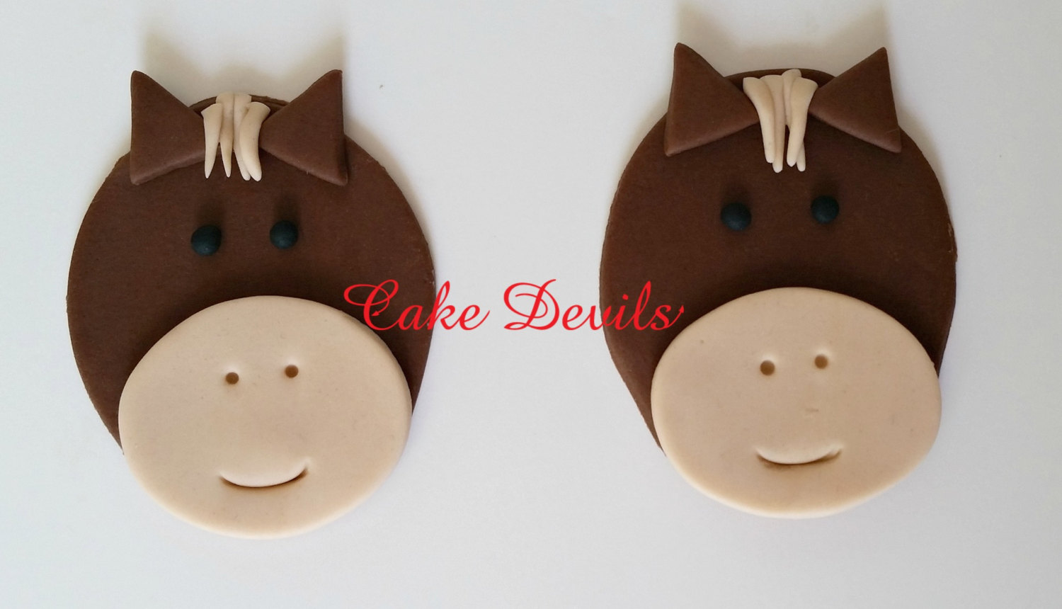 Fondant Horse Cupcake Toppers