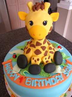 Giraffe Birthday Cake