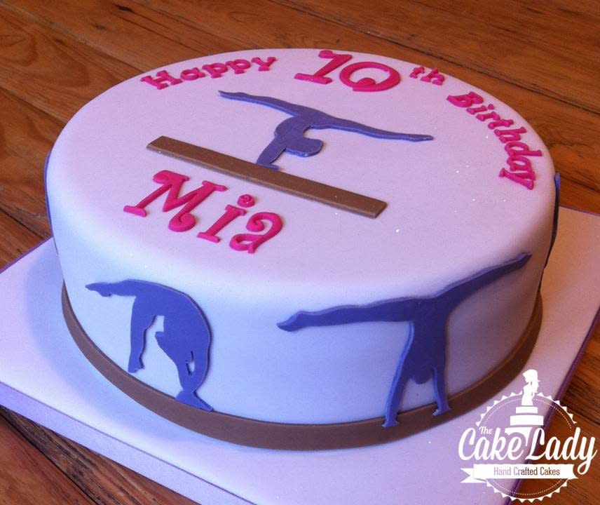 Gymnastics Birthday Cake