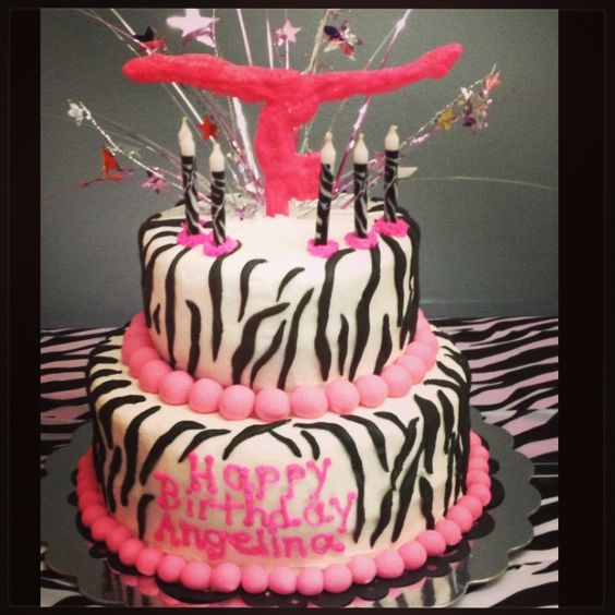 Gymnastics Birthday Cake