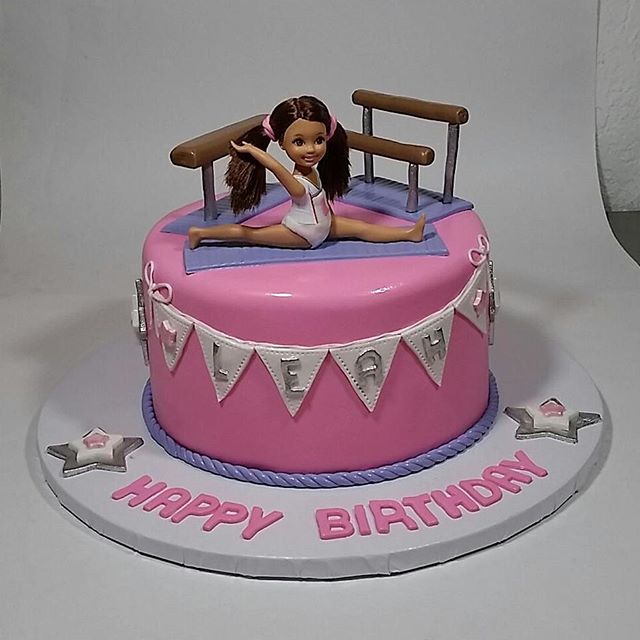 Gymnastics Birthday Cake