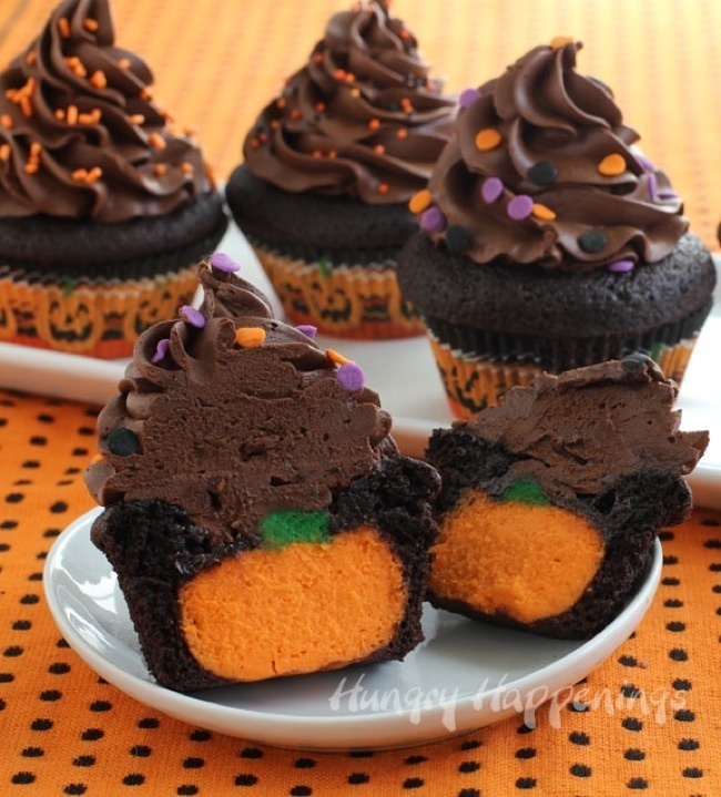 Halloween Chocolate Cupcakes