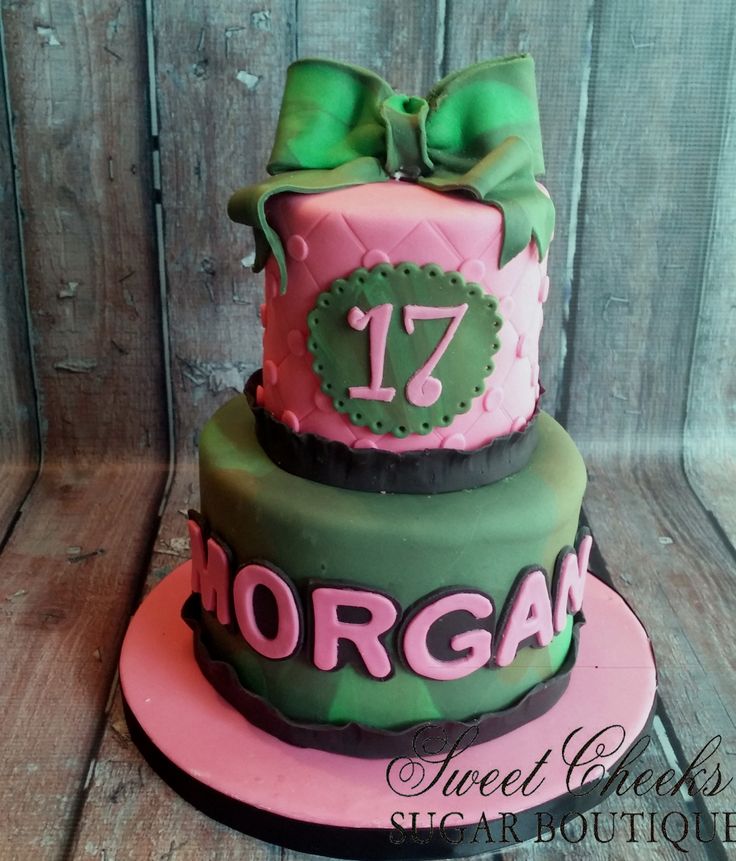 6 Photos of Camo Cakes For Girls 17th Birthday