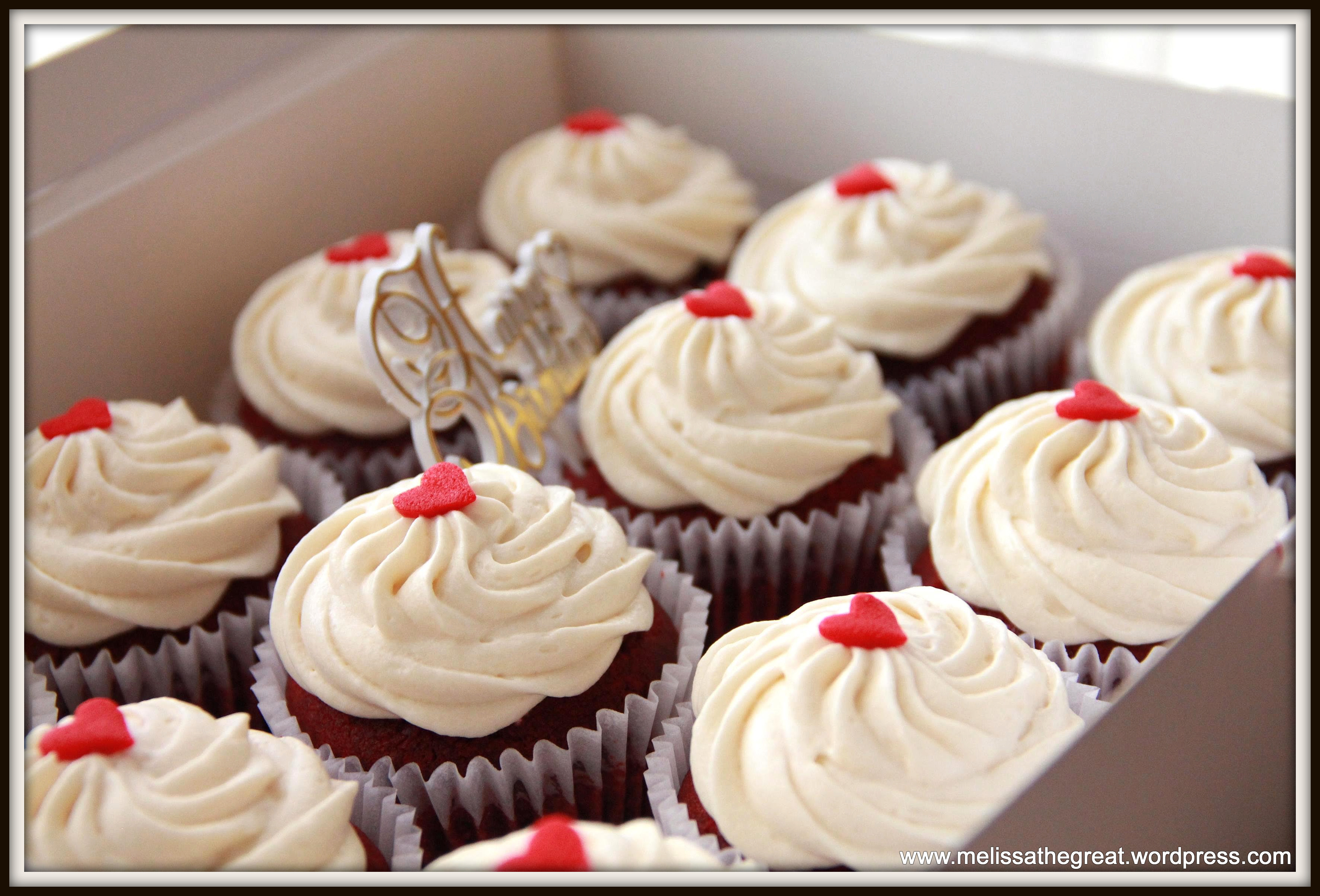 Happy Birthday Red Velvet Cupcakes