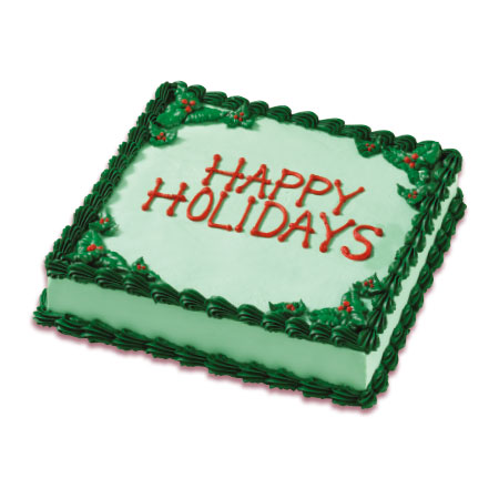 Happy Holidays Ice Cream Cake Carvel