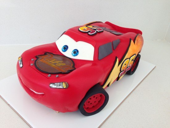 Lightning McQueen Car Cake Tutorial