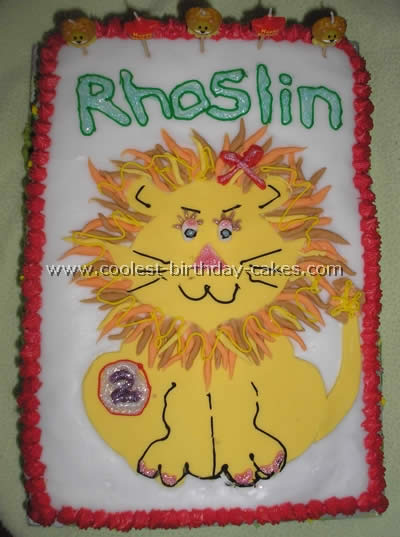 Lion Birthday Cake