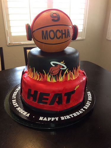 Miami Heat Birthday Cake