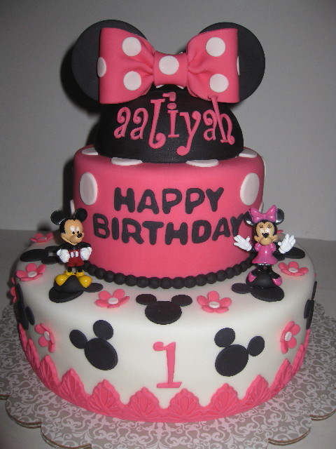 Mickey Minnie Mouse 1st Birthday Cake