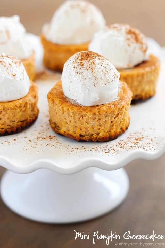 Mini Pumpkin Cheesecakes Desserts Recipe