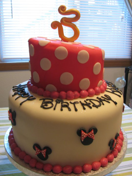 Minnie Mouse 3rd Birthday Cake