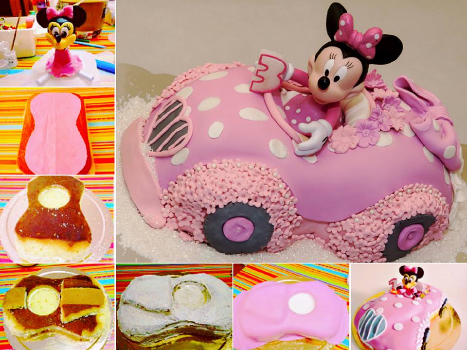 Minnie Mouse Car Cake