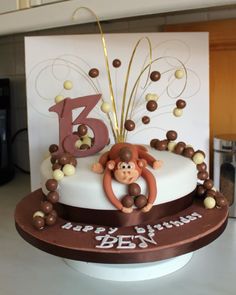 Monkey Birthday Cake