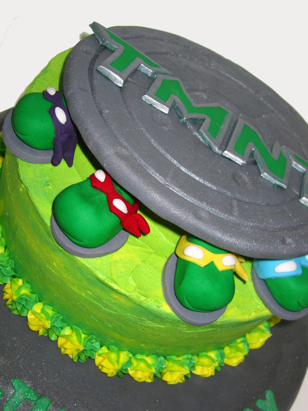 Ninja Turtle Cupcake Cake